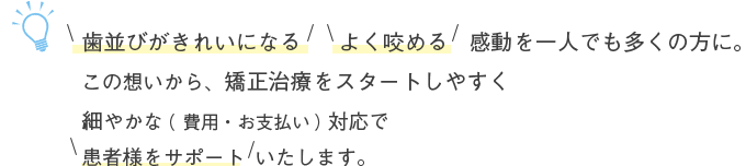 当院では治療前に 総額 を提示します。